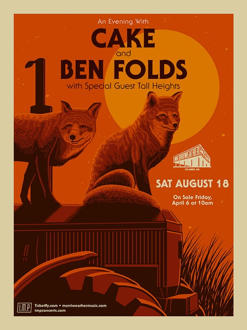 Ben Folds & Cake at Marymoor Amphitheater