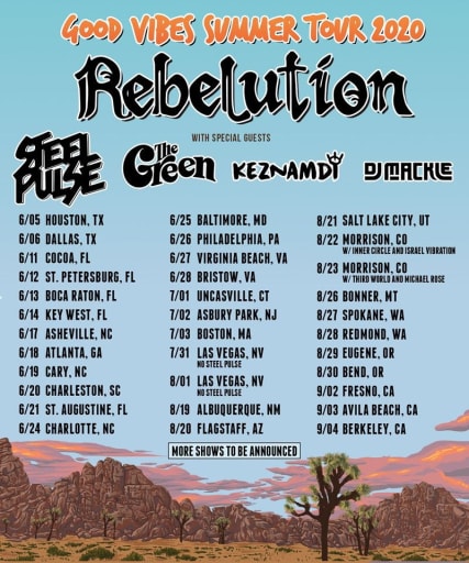 Rebelution, Steel Pulse & The Green