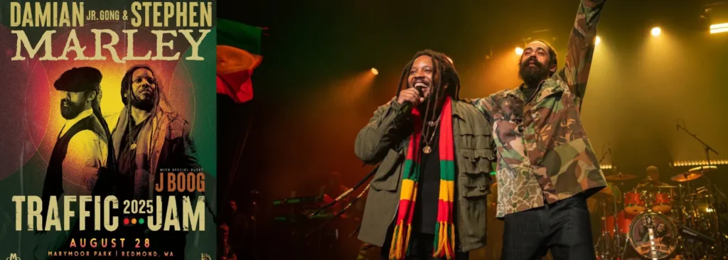 Damian and Stephen Marley at Marymoor Park